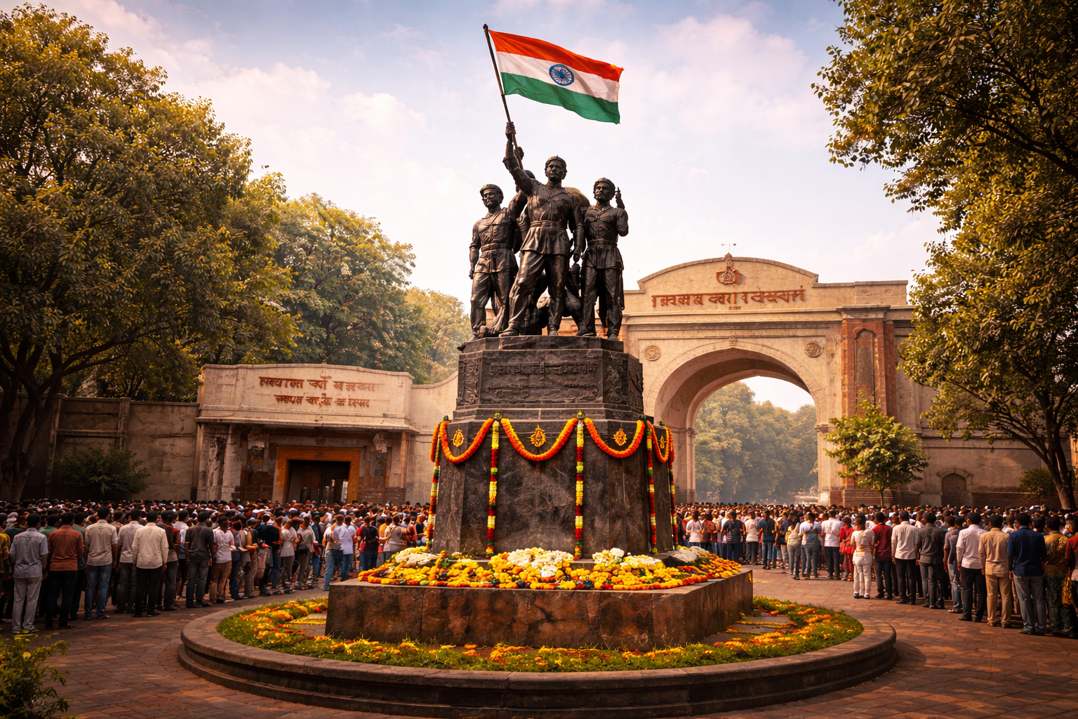 Hutatma memorial and freedom fighters